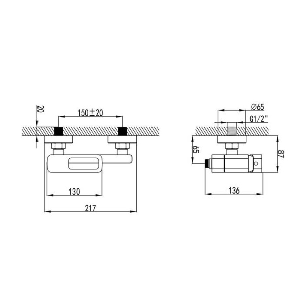 Смеситель для ванны IDDIS Slide (SLIBG00I02)